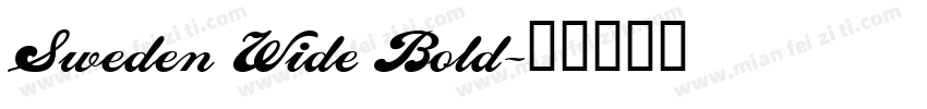 Sweden Wide Bold字体转换